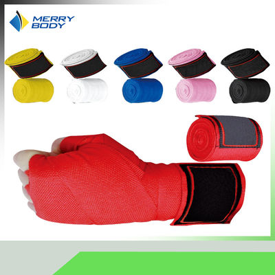 Elastic Cotton Boxing Hand Wraps Red Professional Protection Boxing Wrist Wraps
