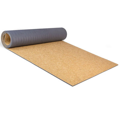 Logo adapté aux besoins du client par maison d'épaisseur des tapis 4mm d'exercice de yoga de bande de Cork Surface